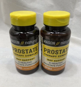 PACK 2 X 60 = 120 SOFTGELS PROSTATE THERAPY COMPLEX URINARY HEALTH SAW PALMETTO - Picture 1 of 4