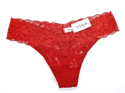 Soma Intimates Embraceable Allover Lace Thong ~Home At Last~ Size: M [NWT] - Image 1 of 4