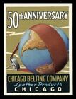 USA Poster Stamp - Chicago Belting Company - 50th Anniversary - c.1928