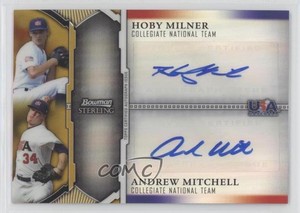 2011 Bowman Sterling Dual Gold Refractor /50 Andrew Mitchell Hoby Milner Auto