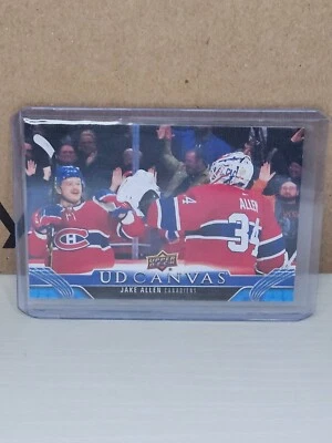 2023-24 Upper Deck Series 1 UD Canvas C42 Jake Allen Canadians - Image 1 of 2