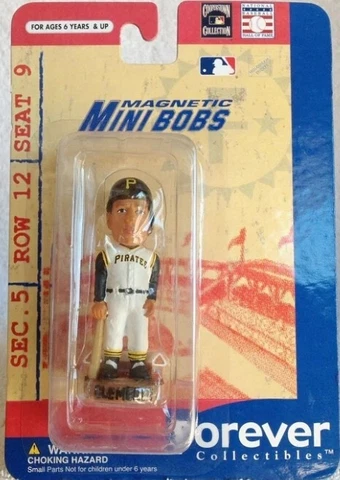 Roberto Clemente Pittsburgh Pirates Mini bobs magnetic bobblehead 2003 NIP Cover