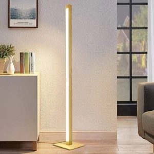 Lámpara de pie LED ZMH Lámpara de pie Lámpara de pie 148CM Luz de madera Dormitorio Oficina - Imagen 1 de 9