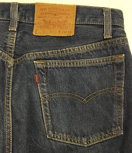 Vintage 1987 Levi's 501 Denim Blue Jeans Mens 34x30 (32x30) USA Made Button Fly - Picture 1 of 13