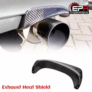 For Nissan S15 Silvia Carbon Fiber Rear Bumper Exhaust Heat Shield Stick Cover - Foto 1 di 8