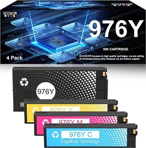 4er SET für HP 976Y (L0R05A/L0R06A/L0R07A/L0R08A) EXTRA HOHE ERGIEBIGKEIT TINTE F2-4 (1) - Bild 1 von 7