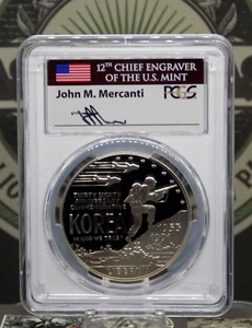1991 "D" Proof Commem *KOREA* Silver Dollar $1 PCGS PF70 DCAM *ENGRAVERS* #600A - Picture 1 of 7