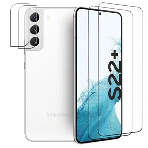Screen Protector for Samsung Galaxy S22 + Display Glass 2x Camera Film - Afbeelding 1 van 7