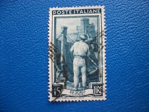 Italia, 1950, Mi: 814, 15 lire, Al lavoro, timbrato - Foto 1 di 1