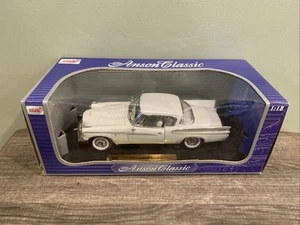Studebaker 1957 1/18 #30384, Golden Hawk White Anson Classic w/Stand New - Picture 1 of 9