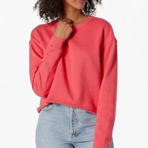 NWT BlankNYC Coral Pink Take Me There Sweatshirt - Slightly Cropped - Size XL - Picture 1 of 7