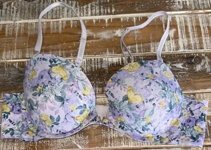 Victoria Secret Women Bra 38B Wired Strap Adjustable Floral Lingerie Underwear - Picture 1 of 8