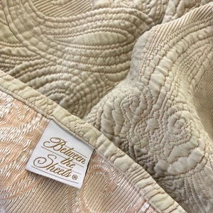 Zwischen den Laken Decke Full/Queen 93x96 Äqyptian Baumwolle Beige Made in Italy - Bild 1 von 9