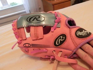 Rawlings PL158PN 9in Performance Design, Pink & Blue Baseball Right Hand Glove - Picture 1 of 5