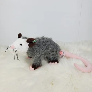 Fiesta Realistic Opossum Gray White Plush 10" - Picture 1 of 16