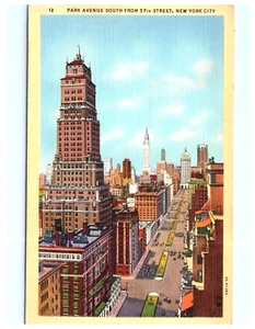 Vintage Park Avenue S. from 57th Street, New York City. Postcard . Unposted. BPC - Picture 1 of 2
