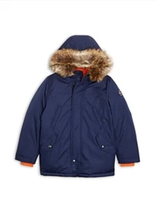 Polo Ralph Lauren Boys' Hooded Down Parka Navy Blue Size S (8) - Picture 1 of 1