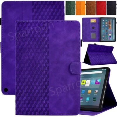 Case For Amazon Fire Max 11 Fire 7 HD 8 HD 10 Plus Tablet Leather Stand Cover - Image 1 of 4