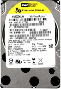 Hard Drive HP 618498-001 WD3000HLHX 300GB 10000RPM 32MB SATA III 2.5" Inch - Picture 1 of 3