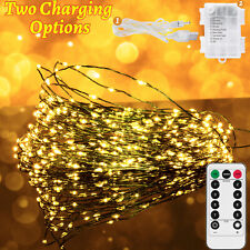 240-500 LED Lichterkette Drahtlichterkette Außen Innen Party Weihnachten Deko