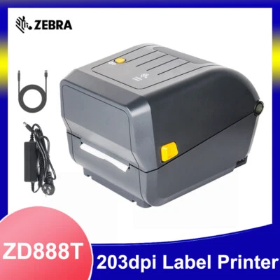 Zebra ZD888T USB Desktop Thermal Barcode Label Printer Replace GK888T Bundle - Image 1 of 4