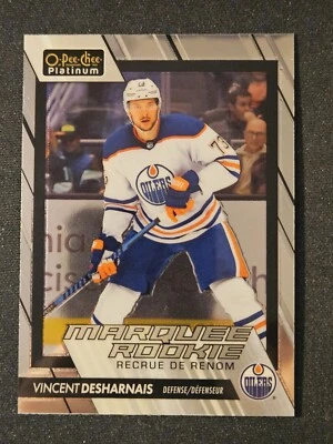 23-24 O-Pee-Chee Platinum Vincent Desharnais Marquee Rookie 🚨🚨🚨 Edmonton - Image 1 of 2