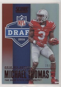 2016 Score NFL Draft Jumbo Red /50 Michael Thomas #7 Rookie RC