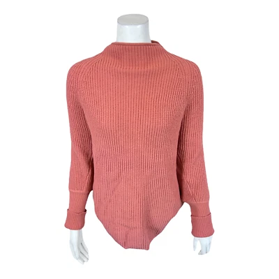 Suéter para mujer Lisa Rinna Collection cuello falso rosa talla mediana Foto 1 de 2