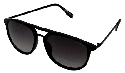 Kenneth Cole Reaction aviador de plástico negro mate para hombre, KC1435. 2B Foto 1 de 4