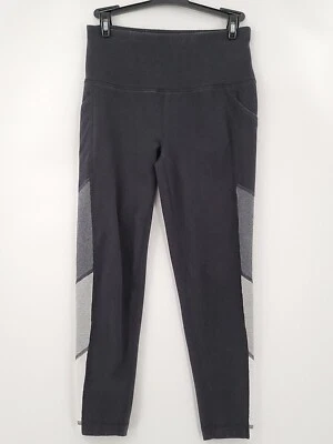 Leggings para mujer Reebok talla pequeña negros grises ropa deportiva elástica mezcla de algodón Foto 1 de 4