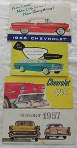 1955, 56 And 57 Chevrolet original Sales Brochures Excellent Condition - Picture 1 of 5