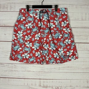 Pantalones Cortos de Tablero Vineyard Vines Para Hombre XL (36) Rojo 8" Entrepierna Poliéster Cangrejos Floral - Imagen 1 de 8