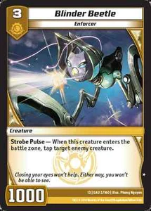 Kaijudo 3X BLINDER BEETLE Common #2/160 13GAU (Playset) Quest for Gauntlet 2014 - Picture 1 of 1