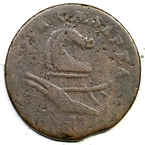 1787 43-d New Jersey Colonial Copper Coin - Picture 1 of 2