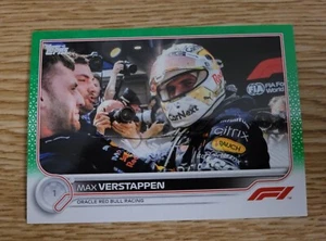 2022 Topps Formula 1 Green #4 Max Verstappen SN 04/75 - Picture 1 of 3