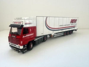 Modelli di camion Tekno, Scania R 143 Streamline Reefer Semirailer, REVI - J.P. VIS - Foto 1 di 12