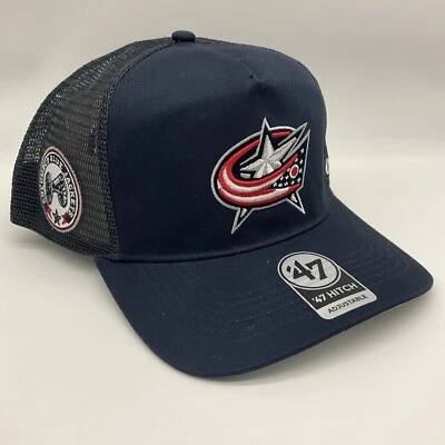 '47 Brand Hitch Columbus Blue Jackets NHL Adjustable Snapback Trucker Hat Cap - Image 1 of 4
