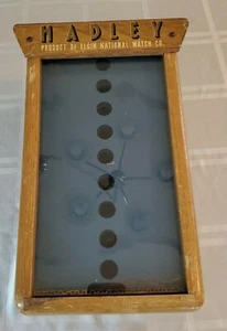 Vintage Hadley Elgin watch display Wood Case - Picture 1 of 9