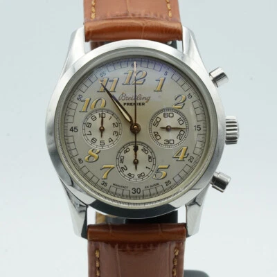 BREITLING NAVITIMER PREMIER HERREN UHR AUTOMTIK A40035 TOP 38MM STAHL - Bild 1 von 4