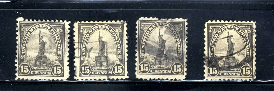 1922-25 US Scott #566 15 Cent Statue of Liberty Postage Stamp - Image 1 of 1
