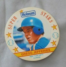 1989 Holsum Schafer's Disc Gregg Jefferies New York Mets