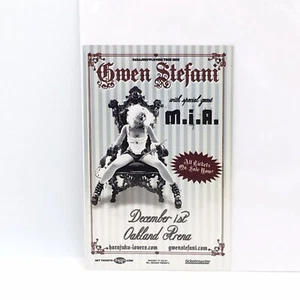 Gwen Stefani With Special Guest M.I.A Oakland Arena CA 2005 Tour Flyer - Picture 1 of 3