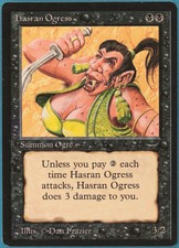 Hasran Ogress (a Dark) Arabian Nights NM Black Common CARD (218972) ABUGames