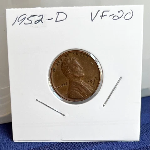 1952-D Lincoln Bronze Wheat Penny Cover