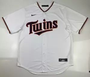 Nike Minnesota Twins Blank Official Replica Home Jersey T770-MTAH Size Large - Picture 1 of 11