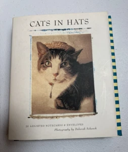 Gatos con sombreros Tarjetas Deborah Schenck 20 Surtidas con Sobres Juego de Caja 1999 De Colección - Imagen 1 de 17