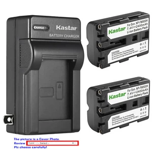 Kastar Battery AC Wall Charger for Sony NP-FM500H & DSLR-A850 Alpha A850 Camera - Picture 1 of 11