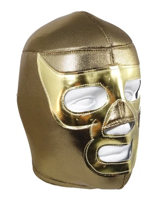 Máscara de lucha libre mexicana RAMSES NACHO (pro-fit) adulto Lucha Libre - dorada Foto 1 de 3
