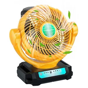 Cordless Jobsite Fan Compatible with Dewalt 20v Battery/AC Cord, Household Ve... - Picture 1 of 7