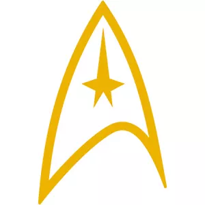 Distintivo auto decalcomania vinile decalcomania 3" comando flotta Star Trek v1 - Foto 1 di 26